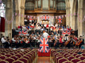 Norwich Pops Orchestra rehearsing for Last Night of the Proms 2009