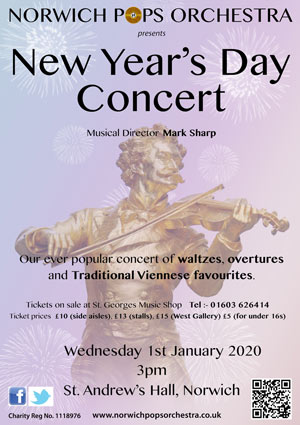 Norwich Pops Orchestra New Year's Day 2020